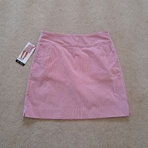 S.C.& Co. Pull On Skort Pink White Striped Stretch Womens Various Sizes Summer